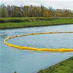 Barrage antipollution à flotteur cylindrique