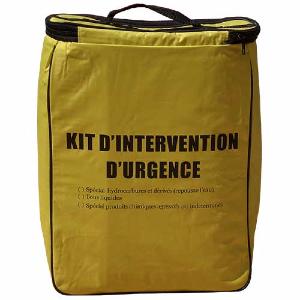 Kit antipollution produits chimiques en sac de transport - 10 litres