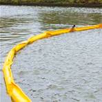 Barrage antipollution à flotteur cylindrique