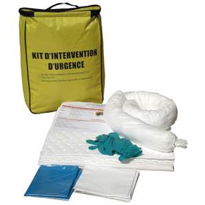 Kit antipollution hydrocarbures en sac de transport - 20 litres