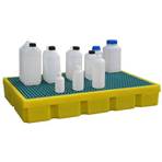Bac de rétention PE 100 l. pour petits contenants