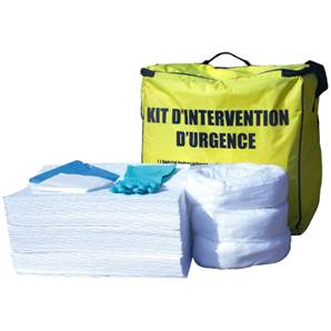 Kit antipollution hydrocarbures en sac de transport - 70 litres