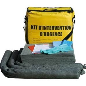 Kit antipollution tous liquides en sac de transport - 90 litres