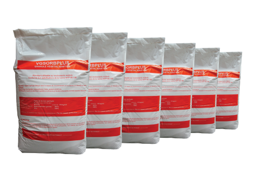 Granulé absorbant végétal ignifugé - VGSORBPLUS - Par 6