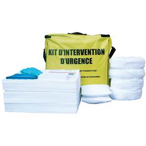 Kit antipollution hydrocarbures en sac de transport - 90 litres